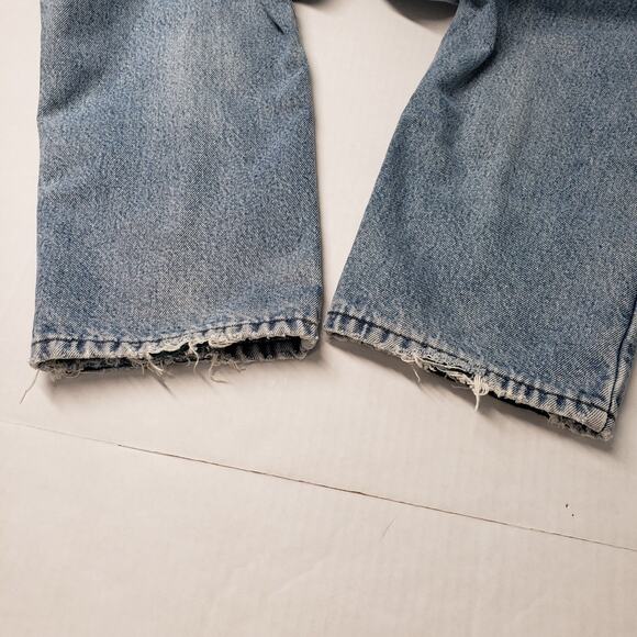 Vintage LL Bean Double L Jeans Mens 31 Blue Denim Natural Fit Flannel Lined - Picture 15 of 16